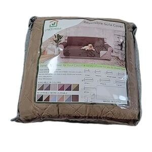 U-NICE HOME Reversible Sofa Cover Couch Cover for Dogs with Elastic Straps New